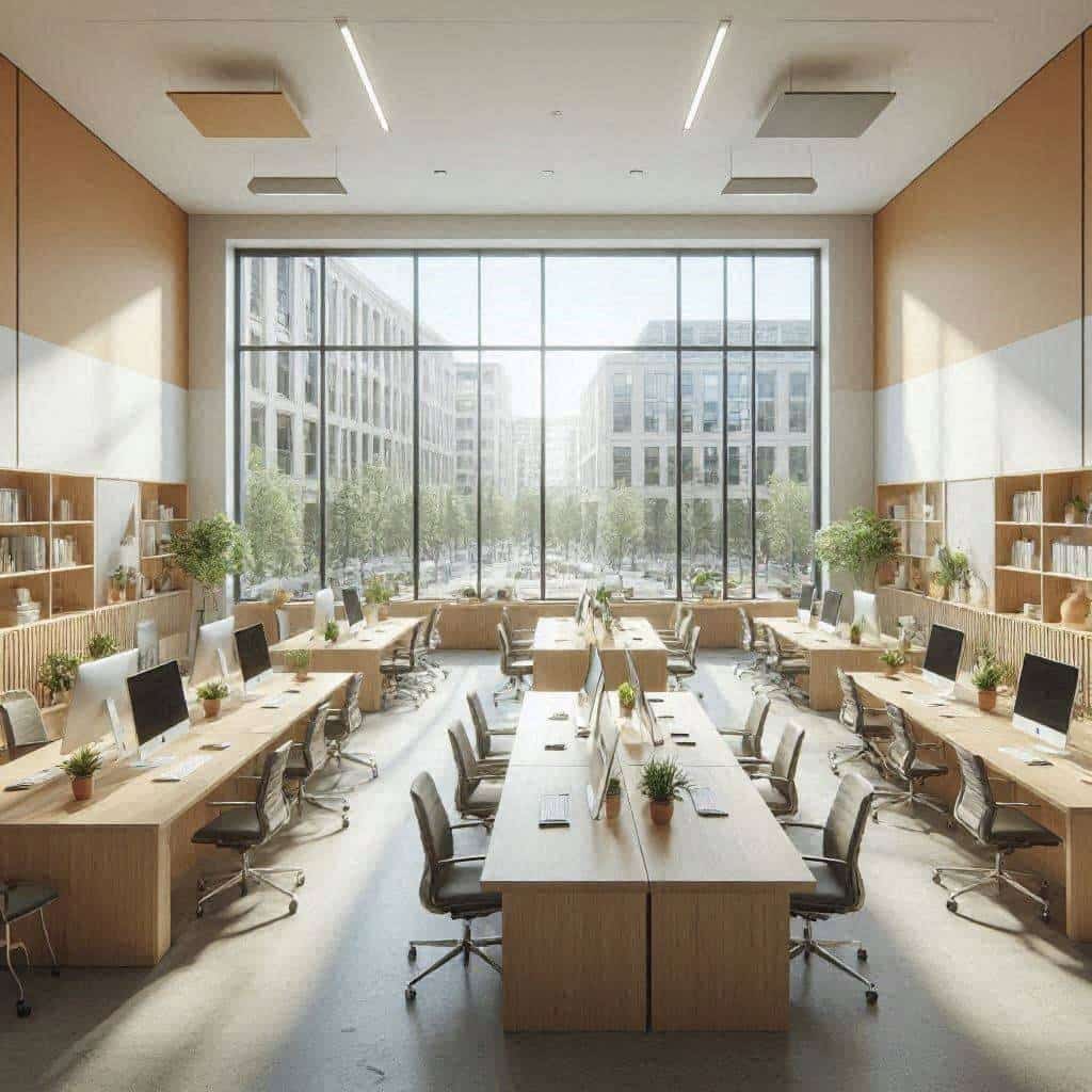 采购部门在员工午休时段期间怎样兼顾写字楼办公的教育培训公司空间动线